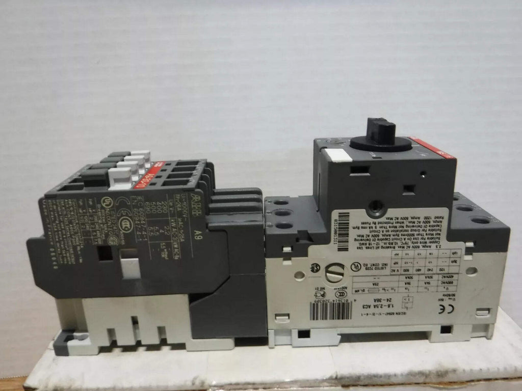 MS116 - 2.5C84RC - ABB MS116 - 2.5C84RC, 120V COIL, ASEA BROWN BOVERI, MOTOR STARTER - Surplus Alley
