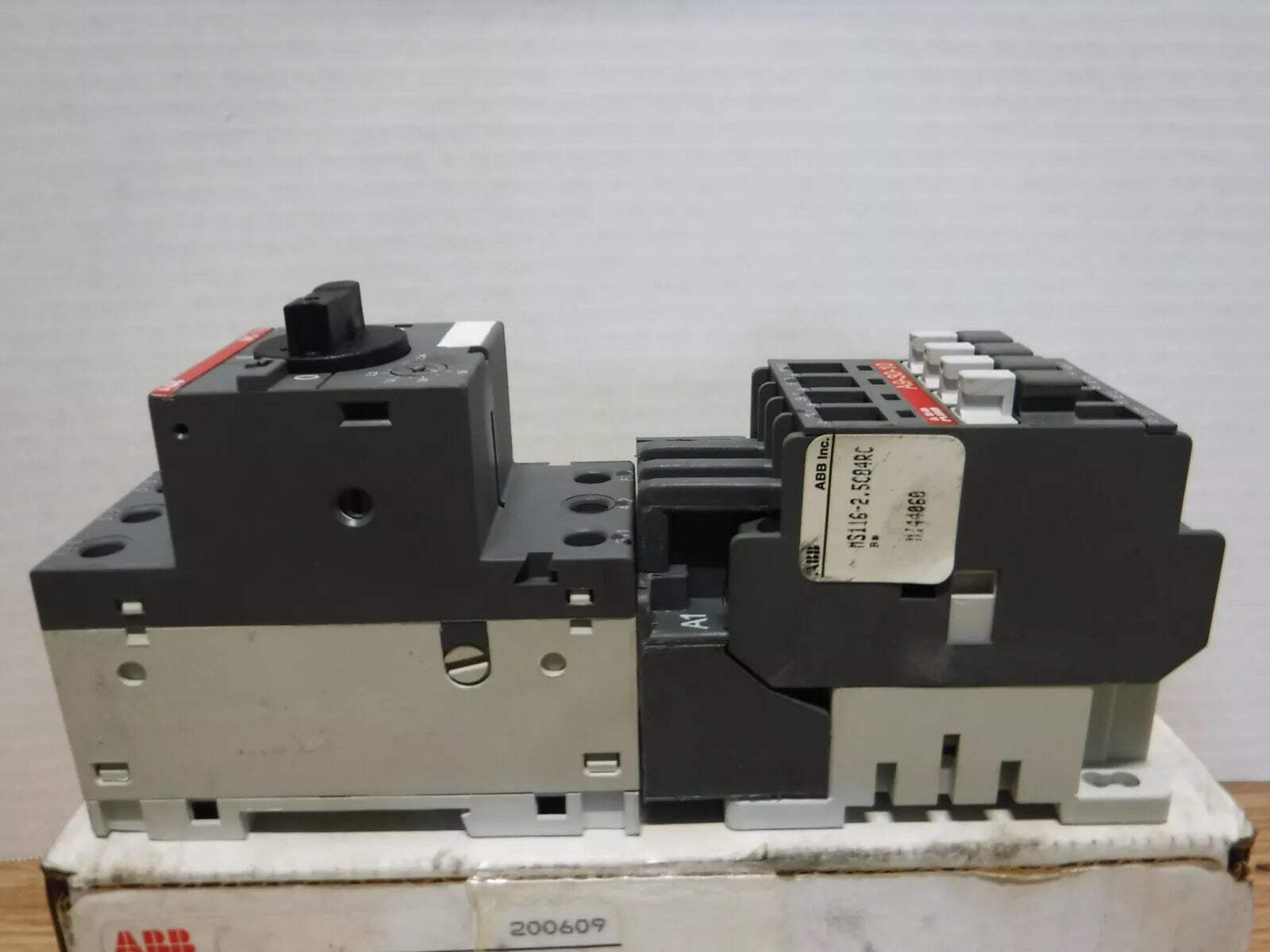 MS116 - 2.5C84RC - ABB MS116 - 2.5C84RC, 120V COIL, ASEA BROWN BOVERI, MOTOR STARTER - Surplus Alley