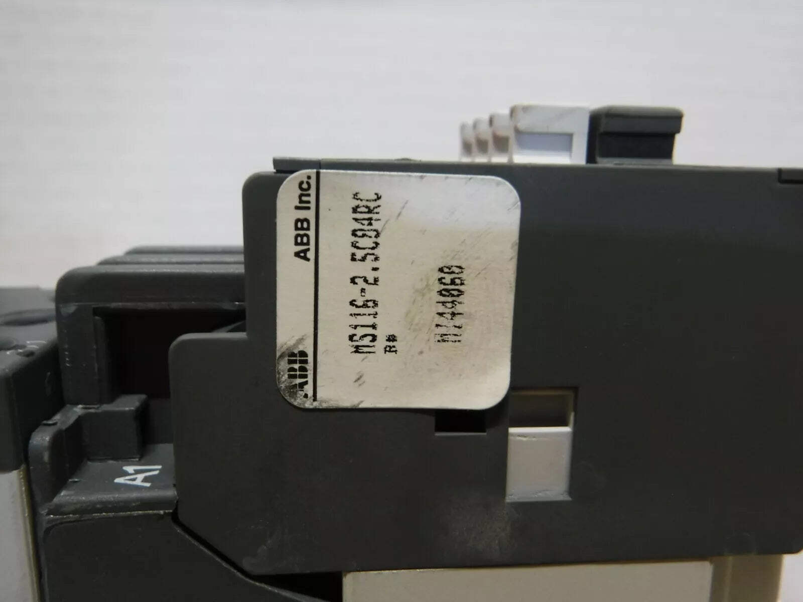 MS116 - 2.5C84RC - ABB MS116 - 2.5C84RC, 120V COIL, ASEA BROWN BOVERI, MOTOR STARTER - Surplus Alley