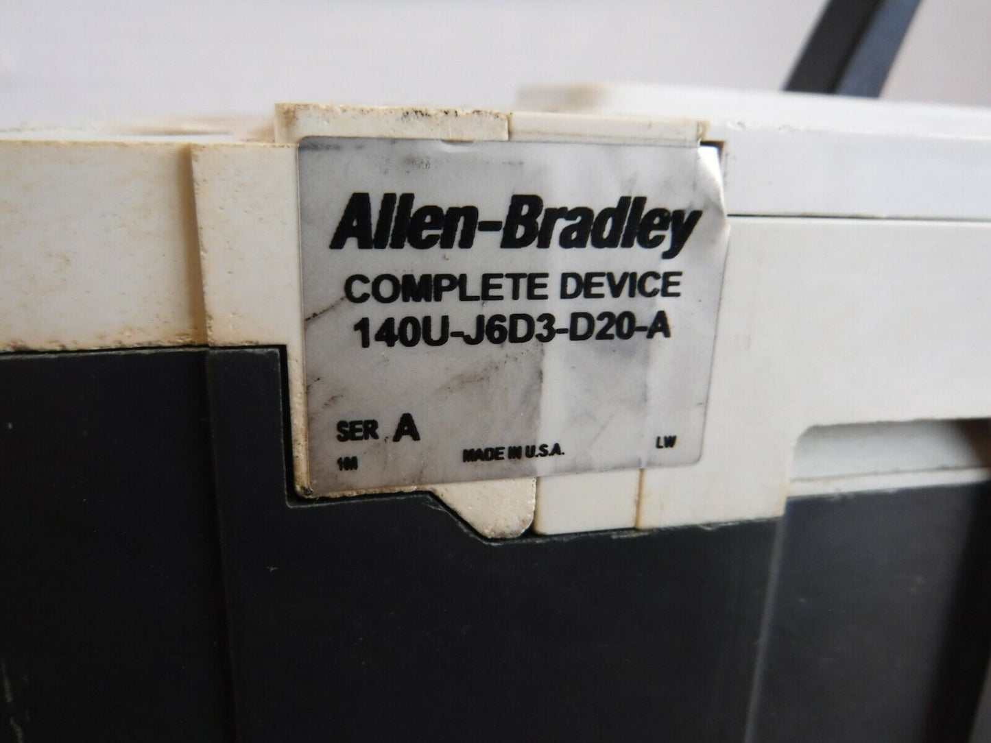 140U - J6D3 - D20 - A - Allen Bradley 140U - J6D3 - D20 - A, SERIES A, CIRCUIT BREAKER, 3P, 250A - Surplus Alley