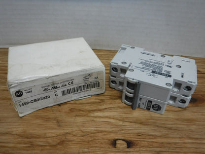 1492 - CB2 - G020 - Allen Bradley 1492 - CB2 - G020 2A G20 Cicuit Breaker 2 pole 1492CB2G020 Series C - Surplus Alley