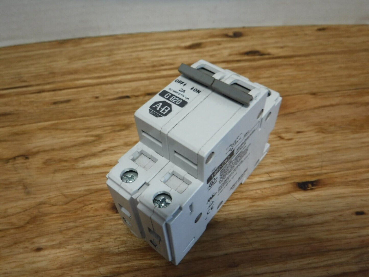 1492 - CB2 - G020 - Allen Bradley 1492 - CB2 - G020 2A G20 Cicuit Breaker 2 pole 1492CB2G020 Series C - Surplus Alley