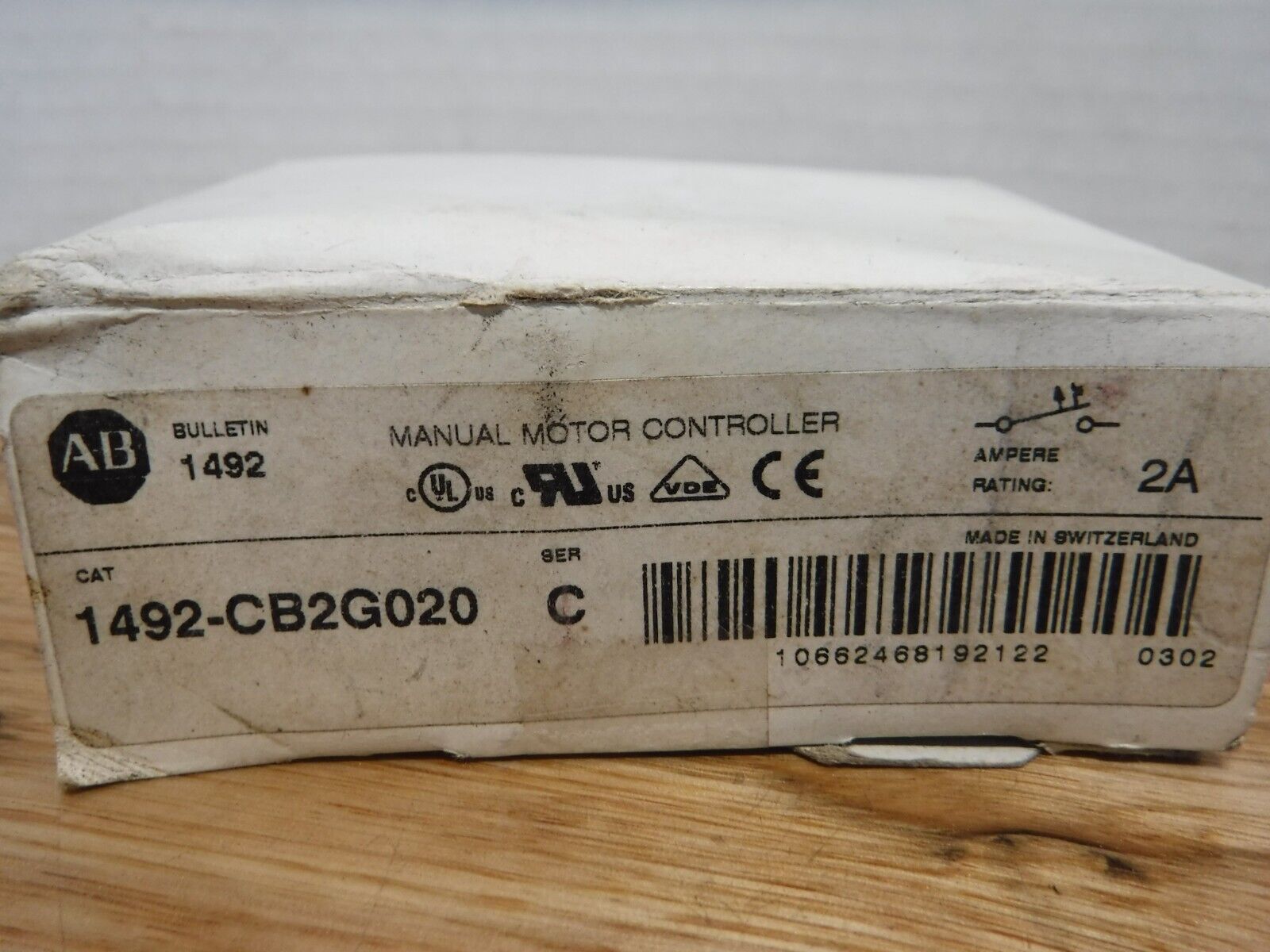 1492 - CB2 - G020 - Allen Bradley 1492 - CB2 - G020 2A G20 Cicuit Breaker 2 pole 1492CB2G020 Series C - Surplus Alley