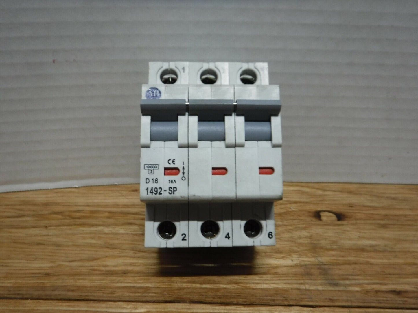 1492 - SP3D160 - Allen - Bradley 1492 - SP3D160, 16 AMP Circuit Breaker Ser. C 3P 415VAC - Surplus Alley