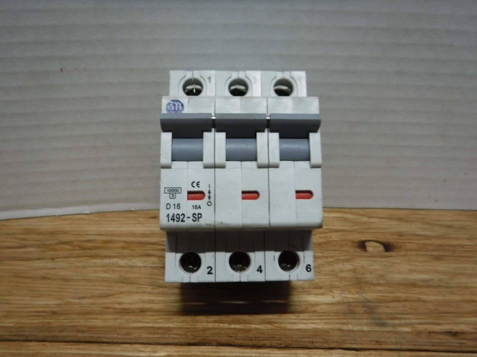 1492 - SP3D160 - Allen - Bradley 1492 - SP3D160, 16 AMP Circuit Breaker Ser. C 3P 415VAC - Surplus Alley