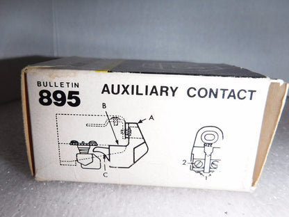 895 - B0 - Allen Bradley 895 - B0 Auxiliary Contact N.C. NEW IN BOX - Surplus Alley