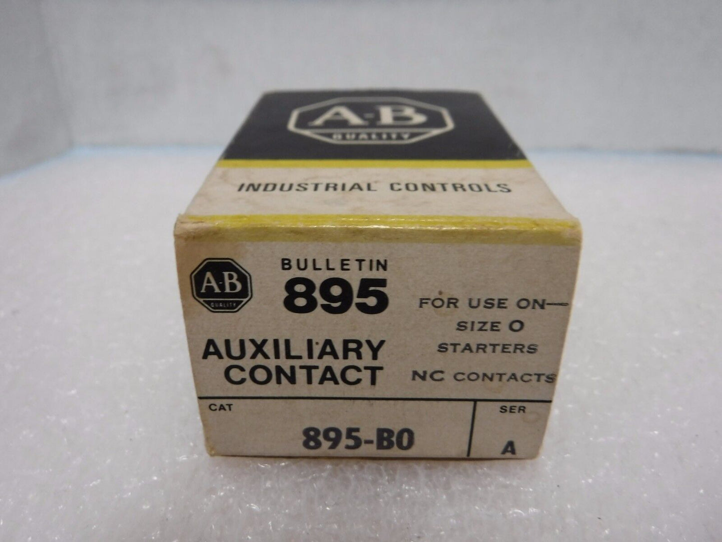 895 - B0 - Allen Bradley 895 - B0 Auxiliary Contact N.C. NEW IN BOX - Surplus Alley