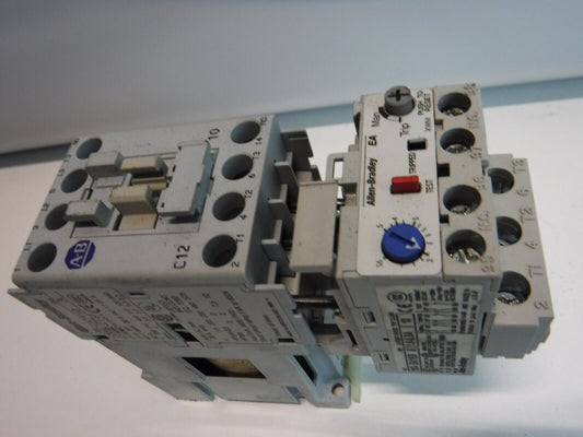 100 - C12Z*10 - ALLEN BRADLEY CONTACTOR 100 - C12Z*10 SER A W/ 193 - EA1EB SER B 1.6 - 5.0A 0VERLOAD - Surplus Alley