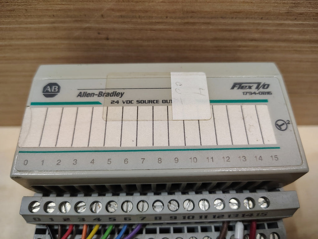 1794 - 0816 - Allen - Bradley Flex I/O, 1794 - 0816, 24 VDC Source Output w/ Terminal Base Block - Surplus Alley