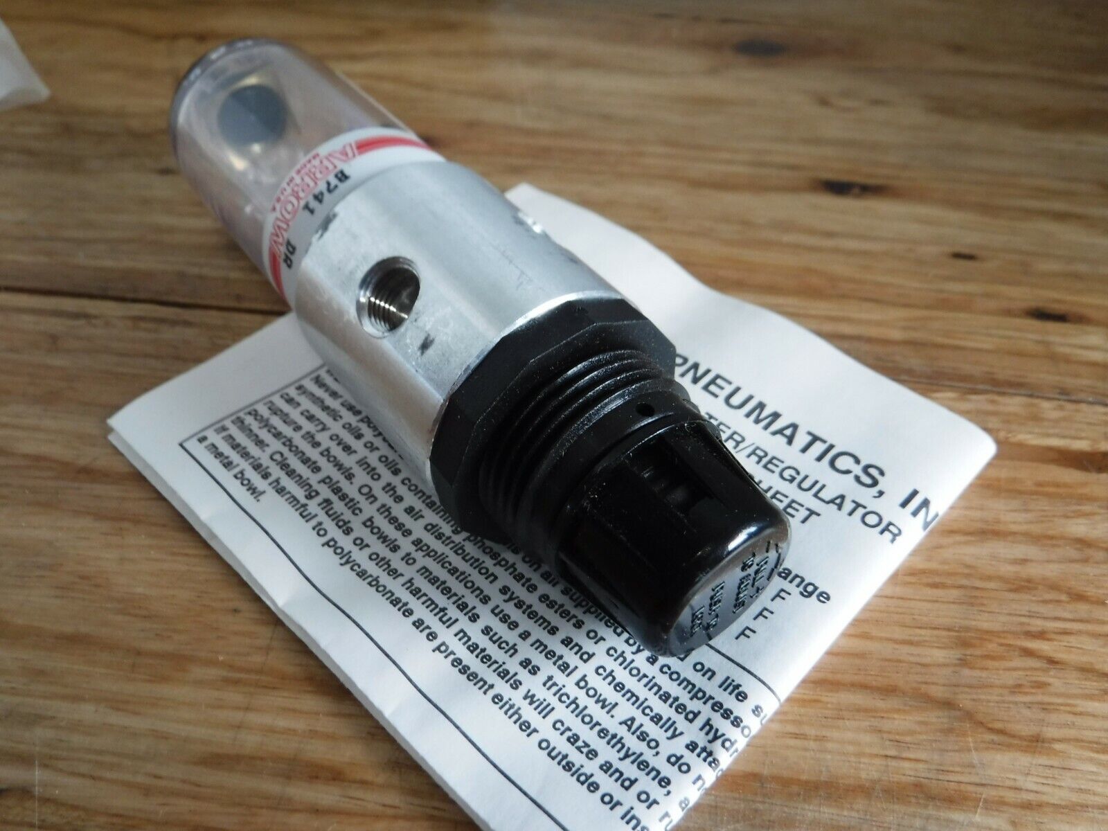 B741 - Arrow B741, 1/8" Miniature Filter Regulator - Surplus Alley