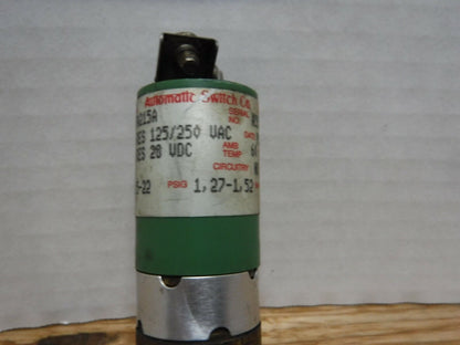 JB47A215A - ASCO JB47A215A PRESSURE SWITCH - Surplus Alley