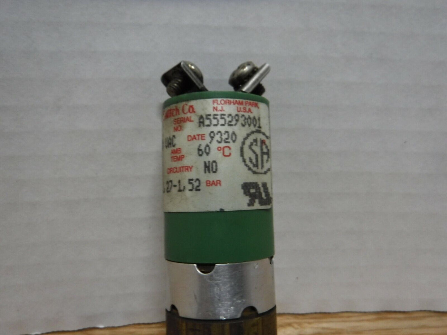 JB47A215A - ASCO JB47A215A PRESSURE SWITCH - Surplus Alley