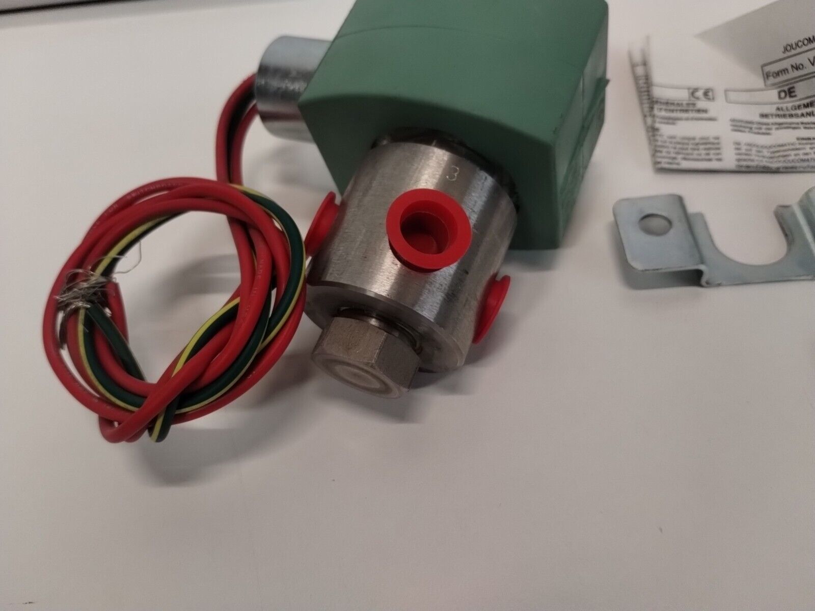 X8320G202J15177 - ASCO RED HAT SOLENOID VALVE X8320G202J15177, N.C. 3WAY, 10.1W 1/4PIPE 120V - Surplus Alley