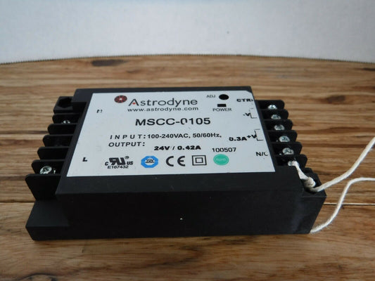 MSCC - 0105 - Astrodyne MSCC - 0105 24vdc/.42A Power Supply For Zetec MIZ - 23 - Surplus Alley