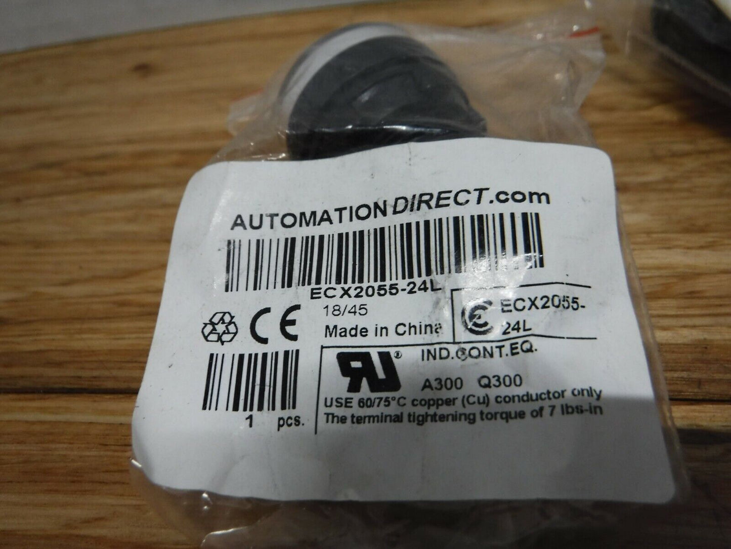 ECX2055 - 24L - AUTOMATION DIRECT ECX2055 - 24L WHITE INDICATOR LIGHT LOT OF 2 - Surplus Alley