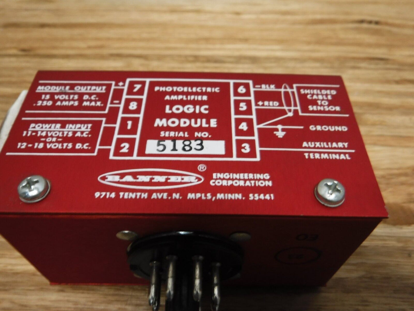 B5RXM60 - Banner Engineering B5RXM60 Photoelectric Amplifier Logic Module - Surplus Alley