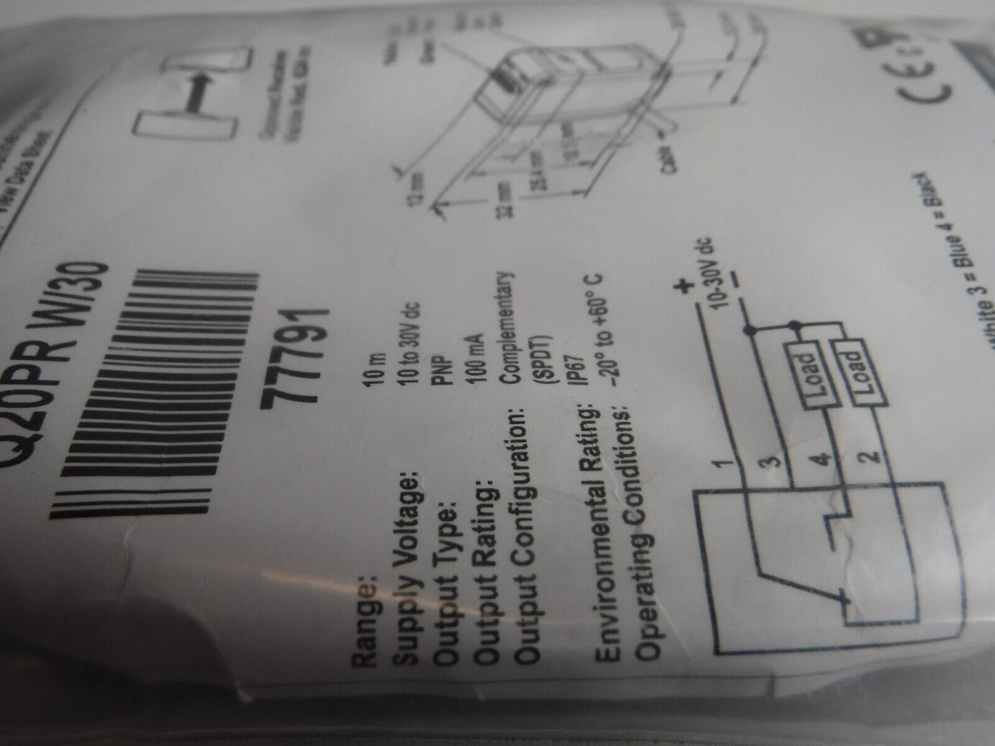 Q20PR W/30 - BANNER Q20PR W/30 PHOTOELECTRIC SENSOR 4 - PIN, 77791 - Surplus Alley