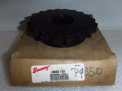 H6020X 1 3/4 - Browning H6020X 1 3/4 Hardened Sprocket 1 - 3/4" Bore, 20 Teeth, #60 Chain - Surplus Alley