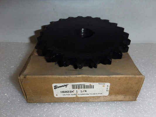 H6023X 1 1/4 - Browning H6023X 1 1/4 Hardened Sprocket 1 - 1/4" Bore, 23 Teeth, #60 Chain - Surplus Alley