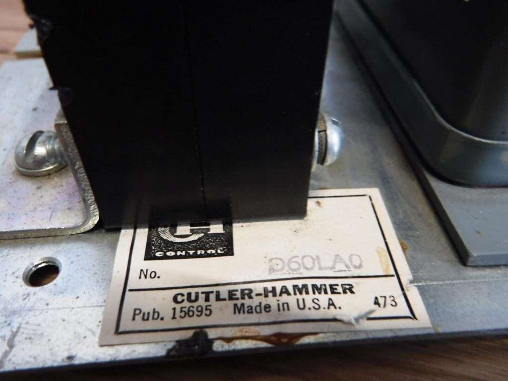D60LA0 - Cutler - Hammer Current Relay, D60LA0, 10 - 90A, 600V - Surplus Alley
