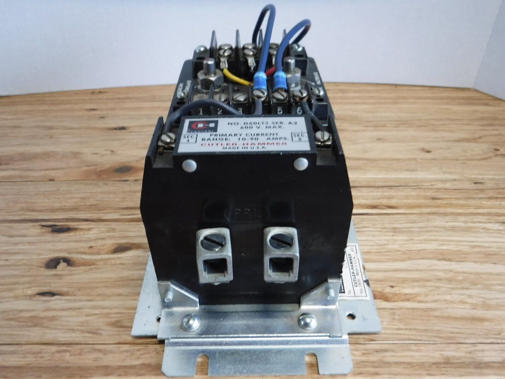 D60LA0 - Cutler - Hammer Current Relay, D60LA0, 10 - 90A, 600V - Surplus Alley