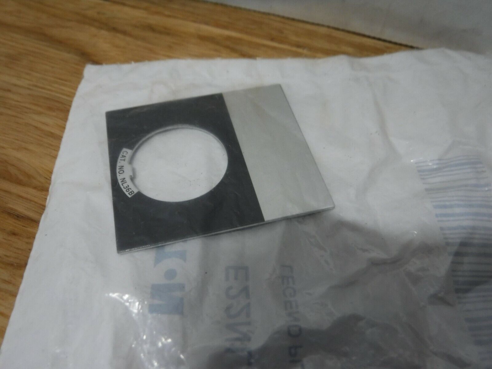 E22NL36 - EATON E22NL36 LEGEND PLATE BLACK, "BLANK" - Surplus Alley