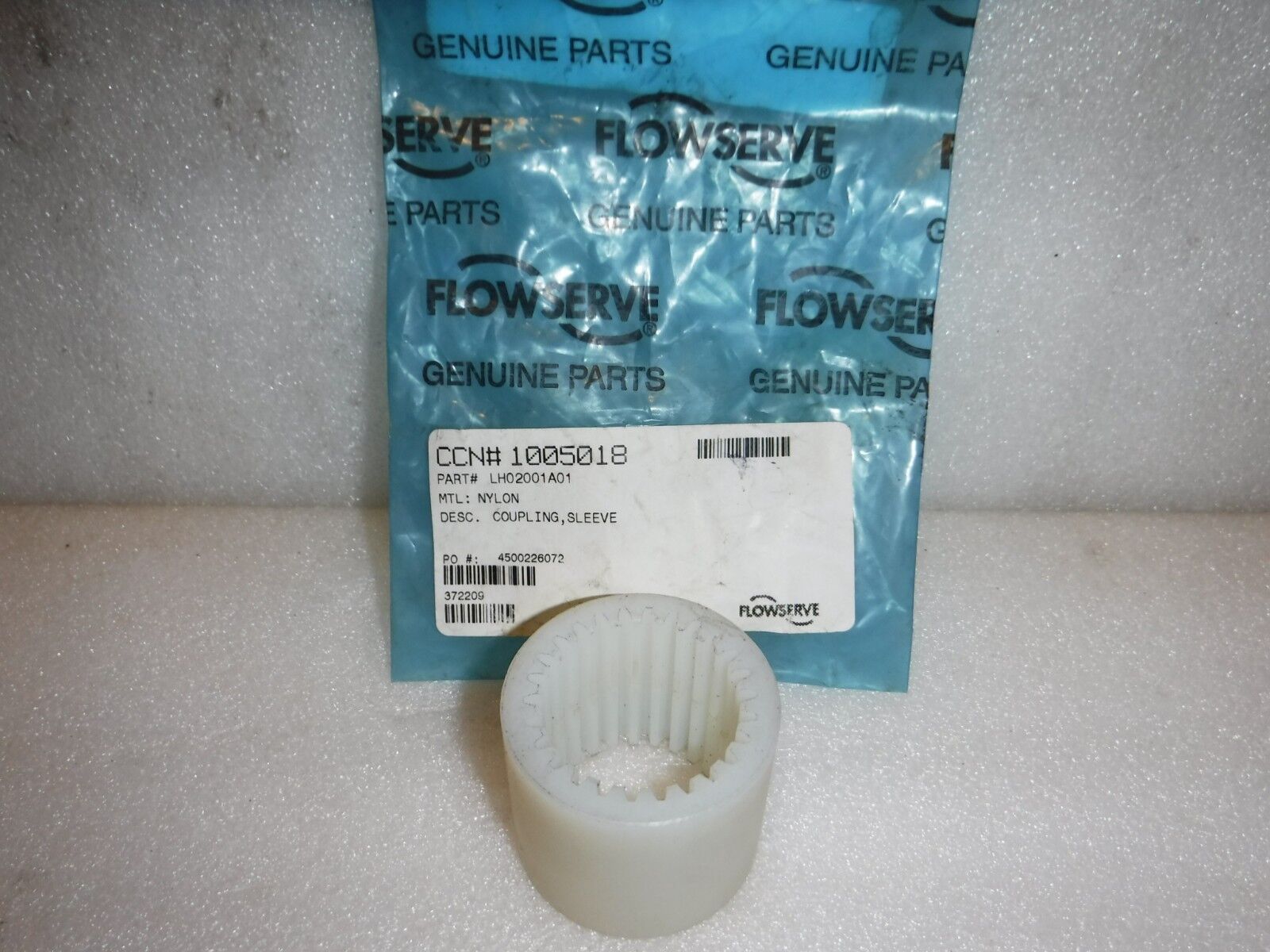 LH02001A01 - FLOWSERVE PUMP NYLON COUPLING SLEEVE LH02001A01 - Surplus Alley