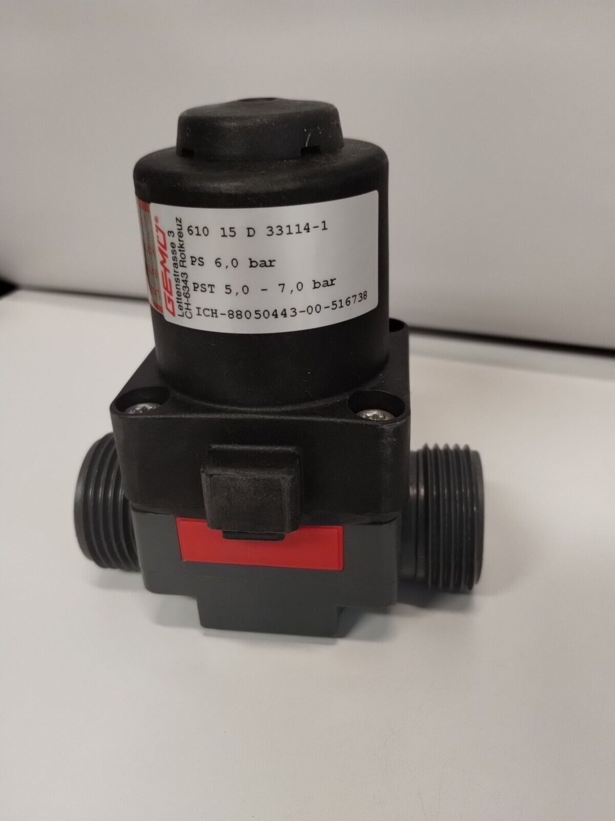 610 - 15 - D - 3 - Gemu 610015D33 - 1141 Pneumatic Diaphragm Valve, 5 - 7 bar, 610 - 15 - D - 3 - Surplus Alley