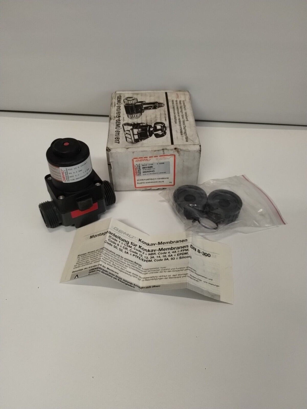 610 - 15 - D - 3 - Gemu 610015D33 - 1141 Pneumatic Diaphragm Valve, 5 - 7 bar, 610 - 15 - D - 3 - Surplus Alley