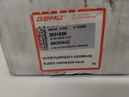 610 - 15 - D - 3 - Gemu 610015D33 - 1141 Pneumatic Diaphragm Valve, 5 - 7 bar, 610 - 15 - D - 3 - Surplus Alley