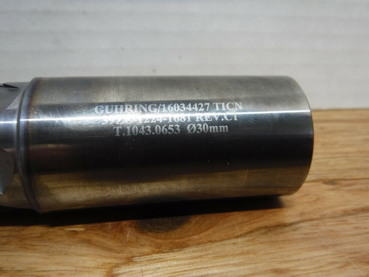 39ZE - 1224 - 1681 - GUHRING 39ZE - 1224 - 1681, T.1043.0653 COOLANT END MILL 30 mm, 16034427 - Surplus Alley