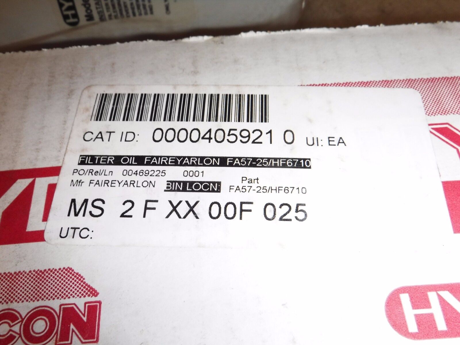 02057411 - Hydac 02057411 HYCON HYDRAULIC Spin - on Filter 0095MA025P - Surplus Alley