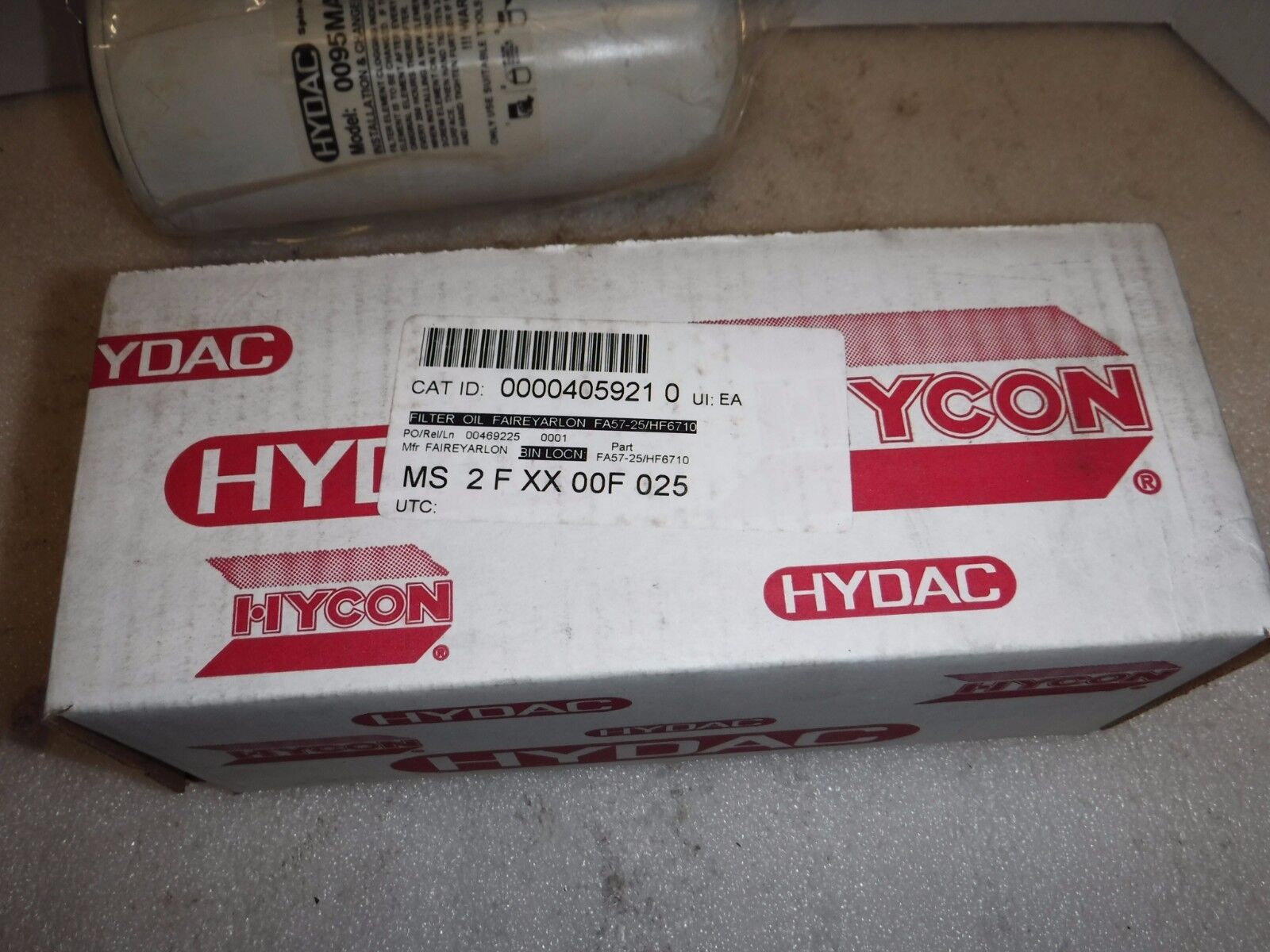 02057411 - Hydac 02057411 HYCON HYDRAULIC Spin - on Filter 0095MA025P - Surplus Alley