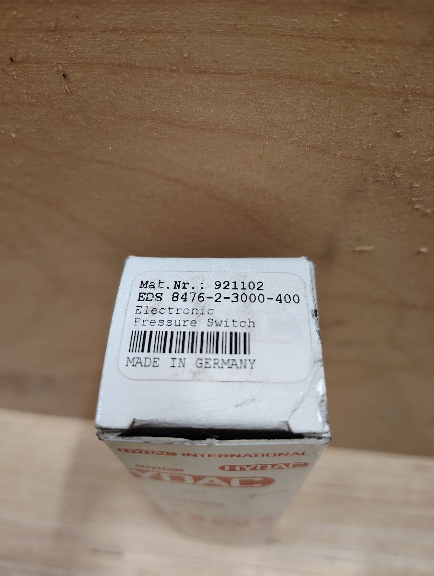 EDS 8476 - 2 - 3000 - 400 - HYDAC EDS 8476 - 2 - 3000 - 400 Electronic Pressure Switch 921102 - Surplus Alley