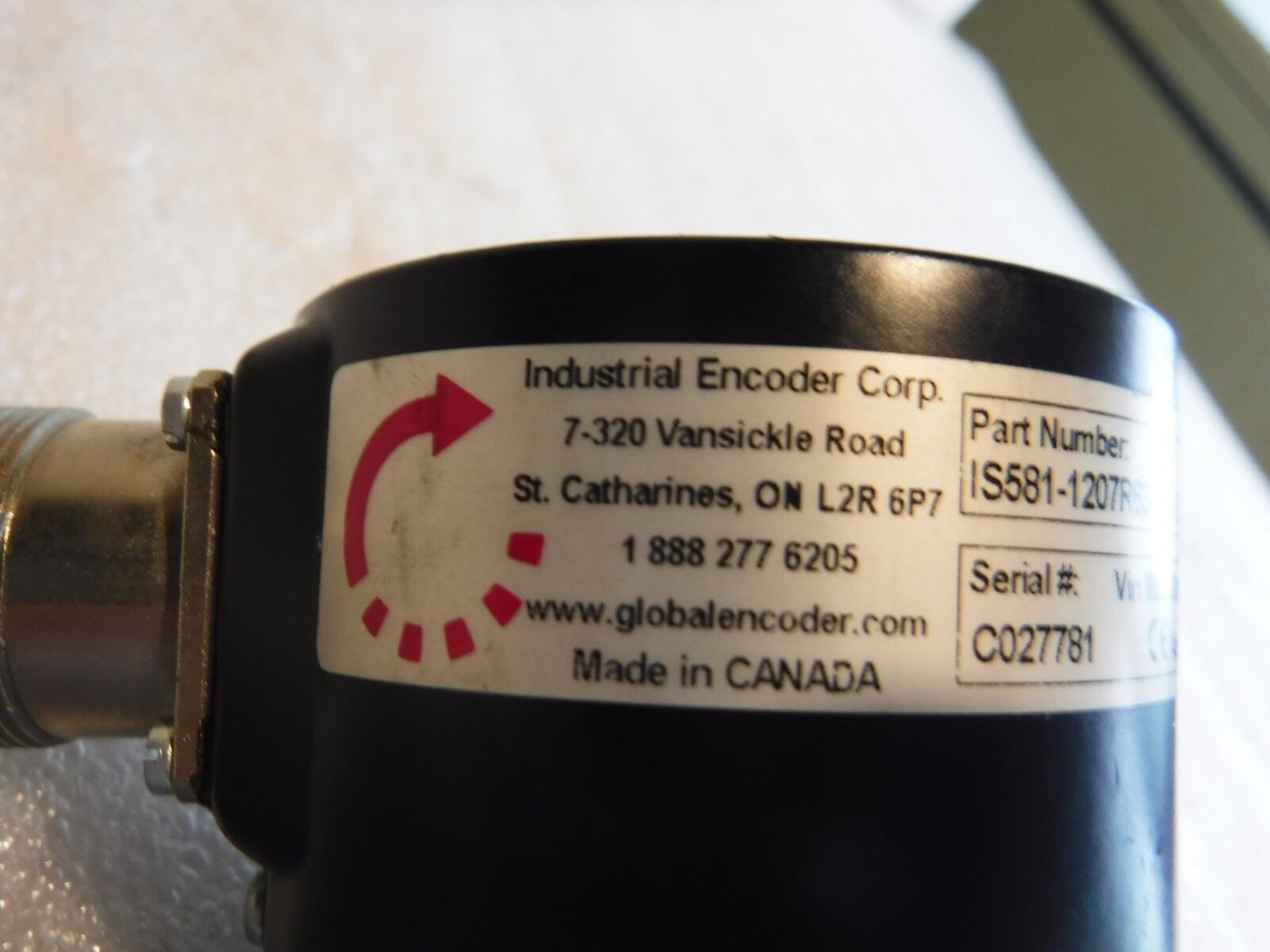 IS581 - 1207R63 - 1000 - SBLA - INDUSTRIAL ENCODER CORP. IS581 - 1207R63 - 1000 - SBLA 30VDC - Surplus Alley