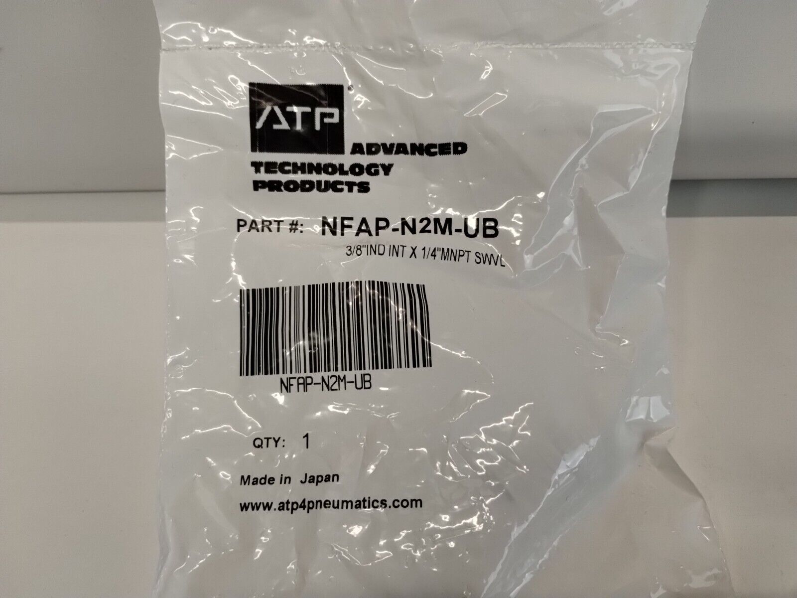 NFAP - N2M - UB - INDUSTRIAL STEEL SWIVEL FITTING 3/8" US PLUG X 1/4" MNPT, NFAP - N2M - UB (2PCS.) - Surplus Alley