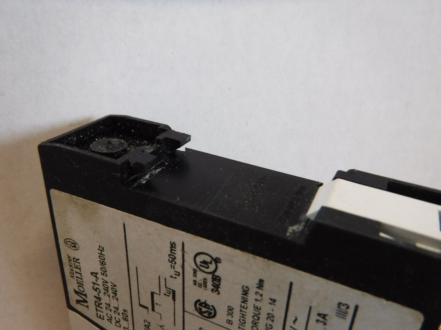 ETR4 - 51 - A - KLOCKNER MOELLER ETR4 - 51 - A TIME RELAY - Surplus Alley