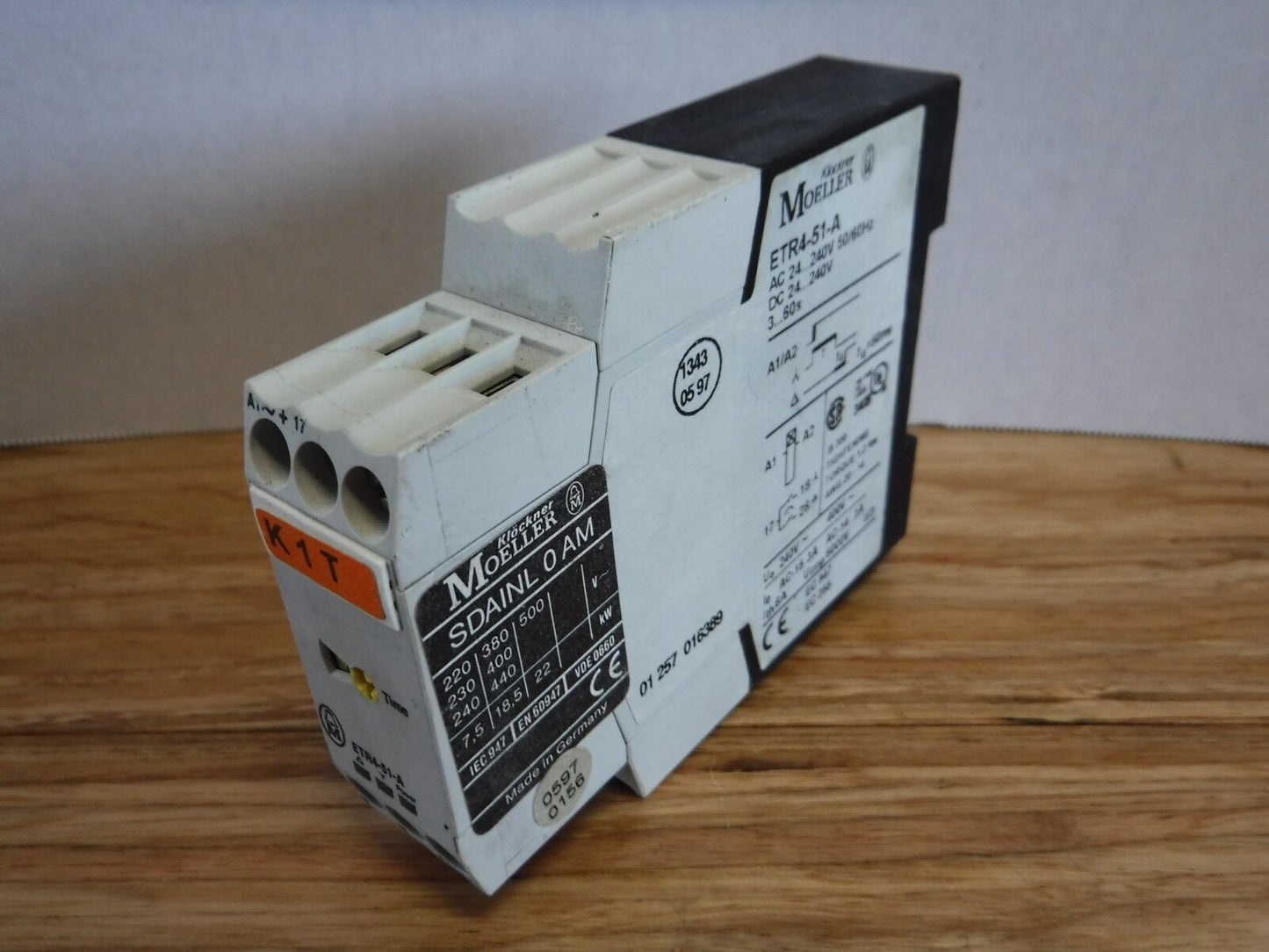 ETR4 - 51 - A - KLOCKNER MOELLER ETR4 - 51 - A TIME RELAY - Surplus Alley