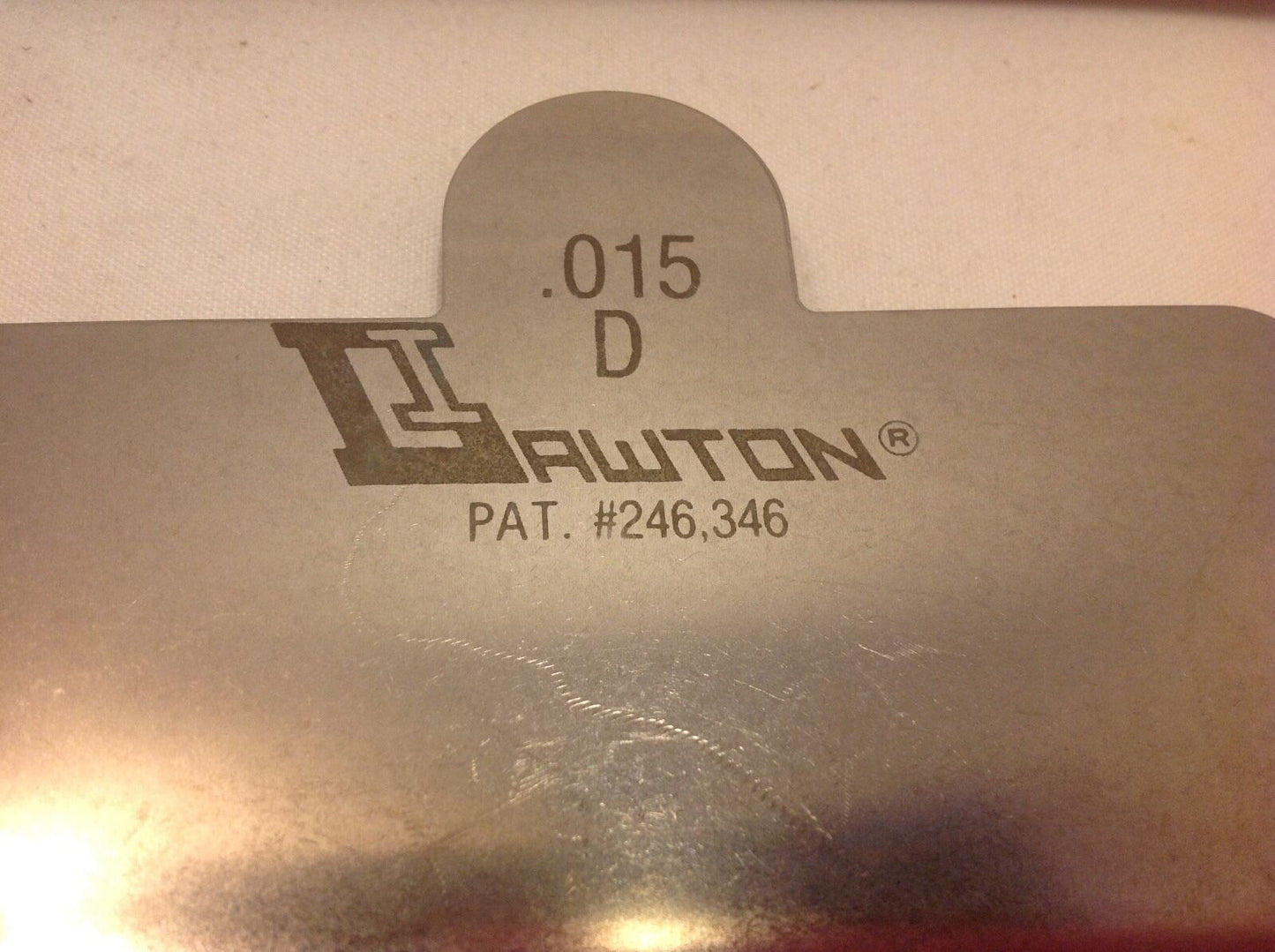 D015 0.015D - Lawton Industries BKH629X .015 D Typical, Shim, Precut, 1/64 IN, SS, 5 IN, 25pc - Surplus Alley