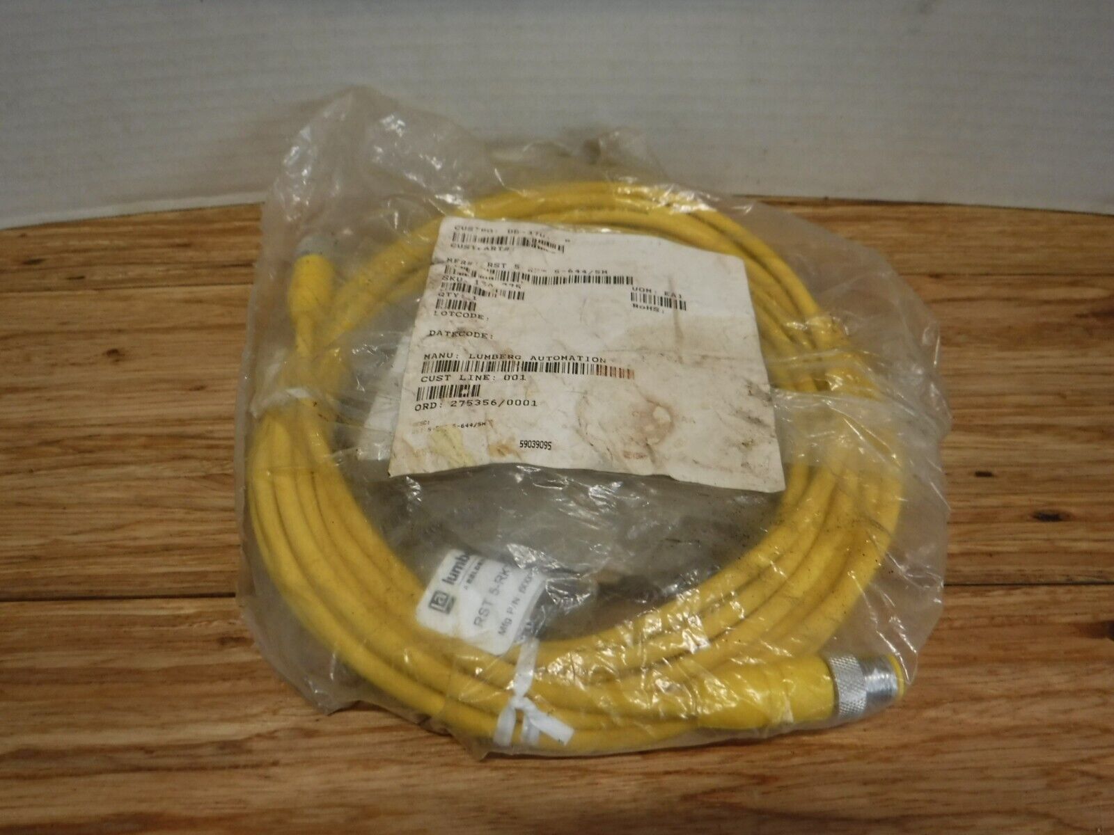 RST 5 - RKT 5 - 644/5M - LUMBERGAUTOMATION RST5 - RKT 5 - 644/5M, M/F, 5 - PIN CABLE - Surplus Alley