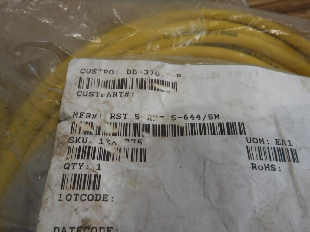 RST 5 - RKT 5 - 644/5M - LUMBERGAUTOMATION RST5 - RKT 5 - 644/5M, M/F, 5 - PIN CABLE - Surplus Alley