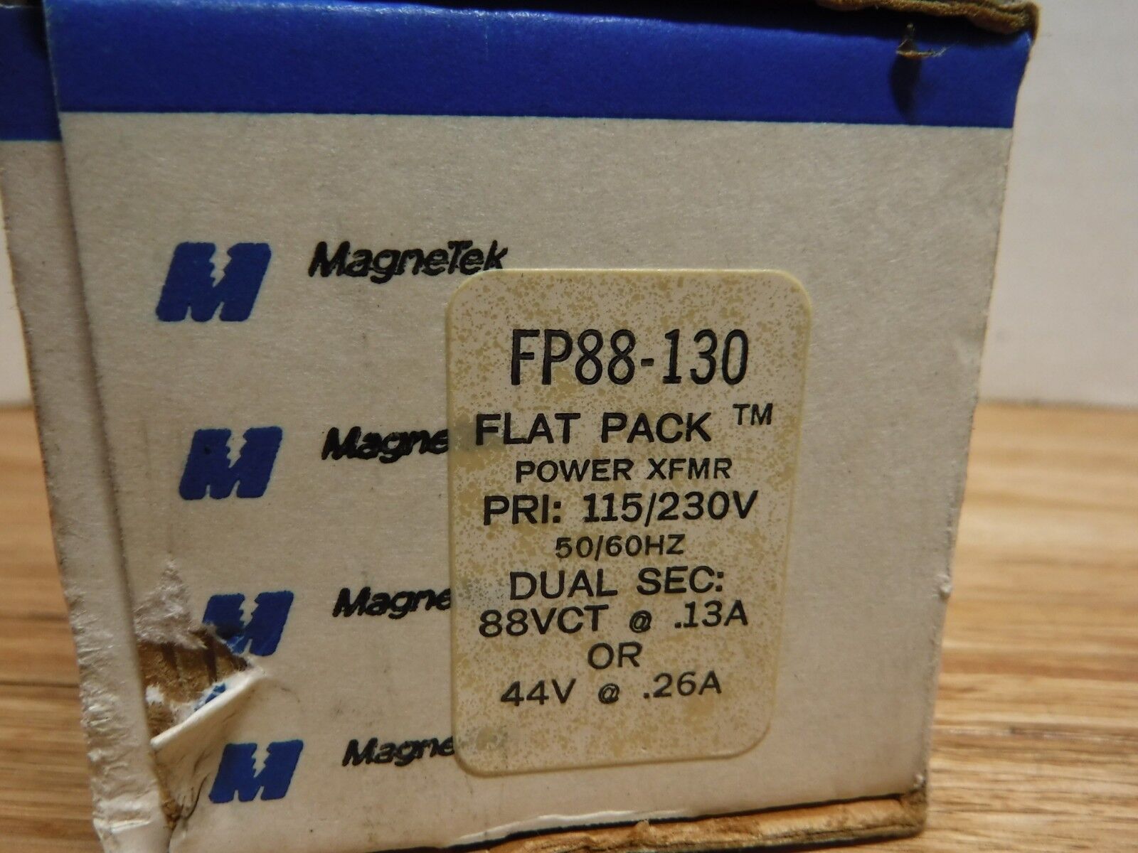 FP88 - 130 - MAGNETEK FP88 - 130 Power Transformer, 88.0Vct@0.130A UL/cUL FLAT PACK - Surplus Alley