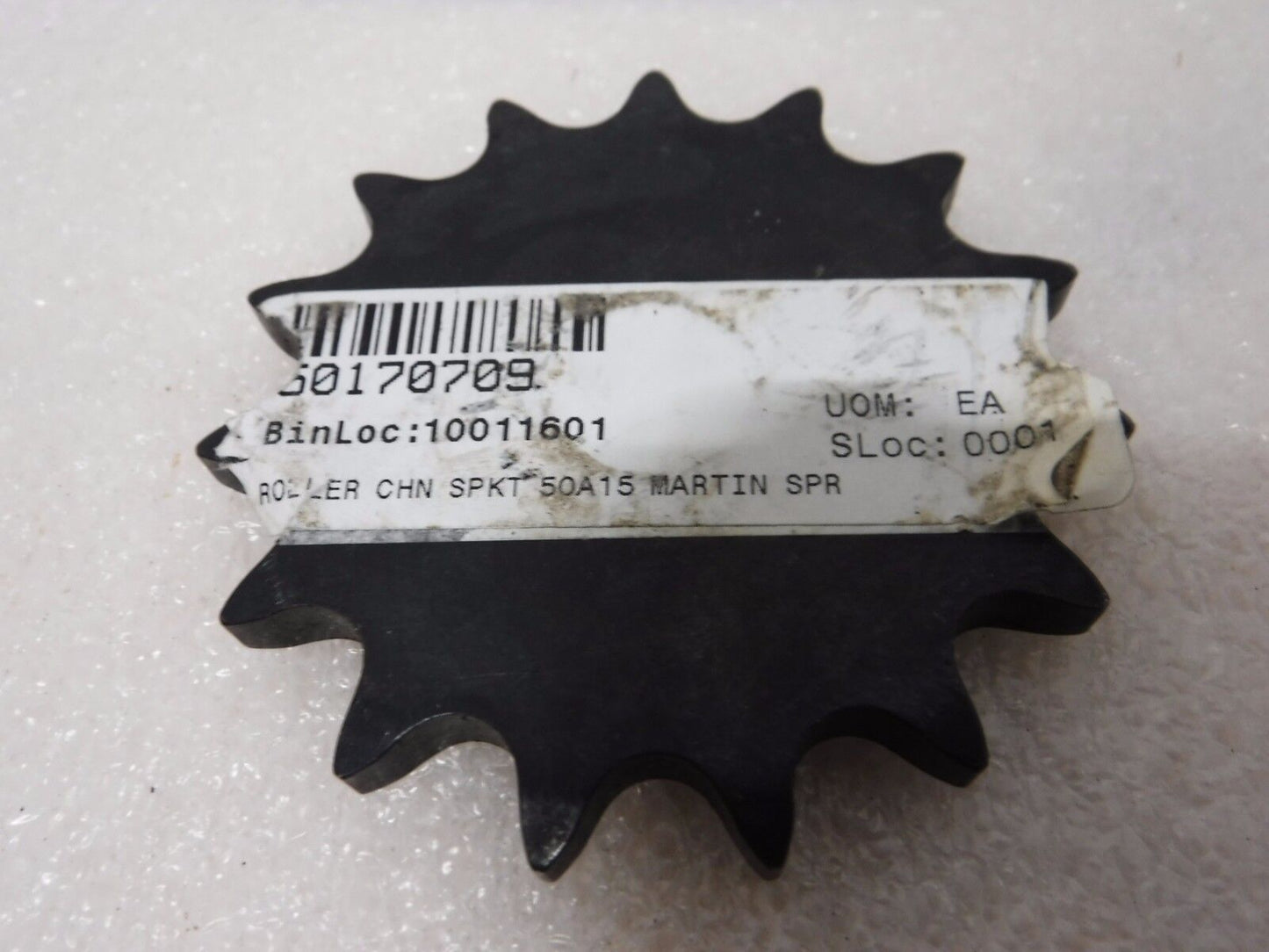 50 15 - MARTIN 50 15 PLATE SPROCKET #50 CHAIN, 15 TEETH, .625" BORE - Surplus Alley