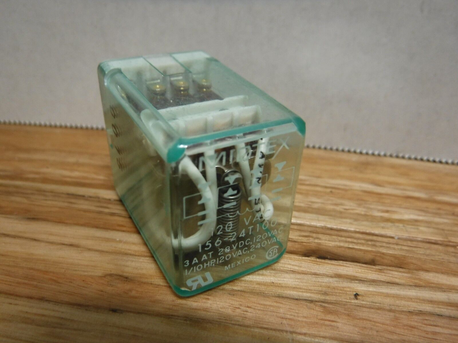 156 - 24T100 - MIDTEX 156 - 24T100 120 VAC 3A Relay - Surplus Alley