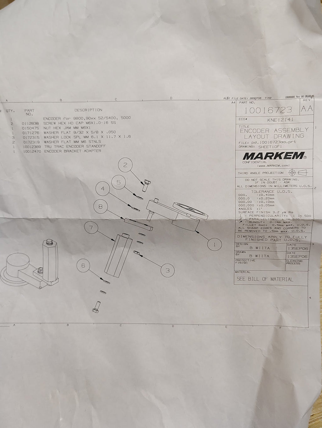 10012151 - NEW MARKEM IMAJE 10012474 ENCODER KIT WITH STANDOFF 10012151 - Surplus Alley