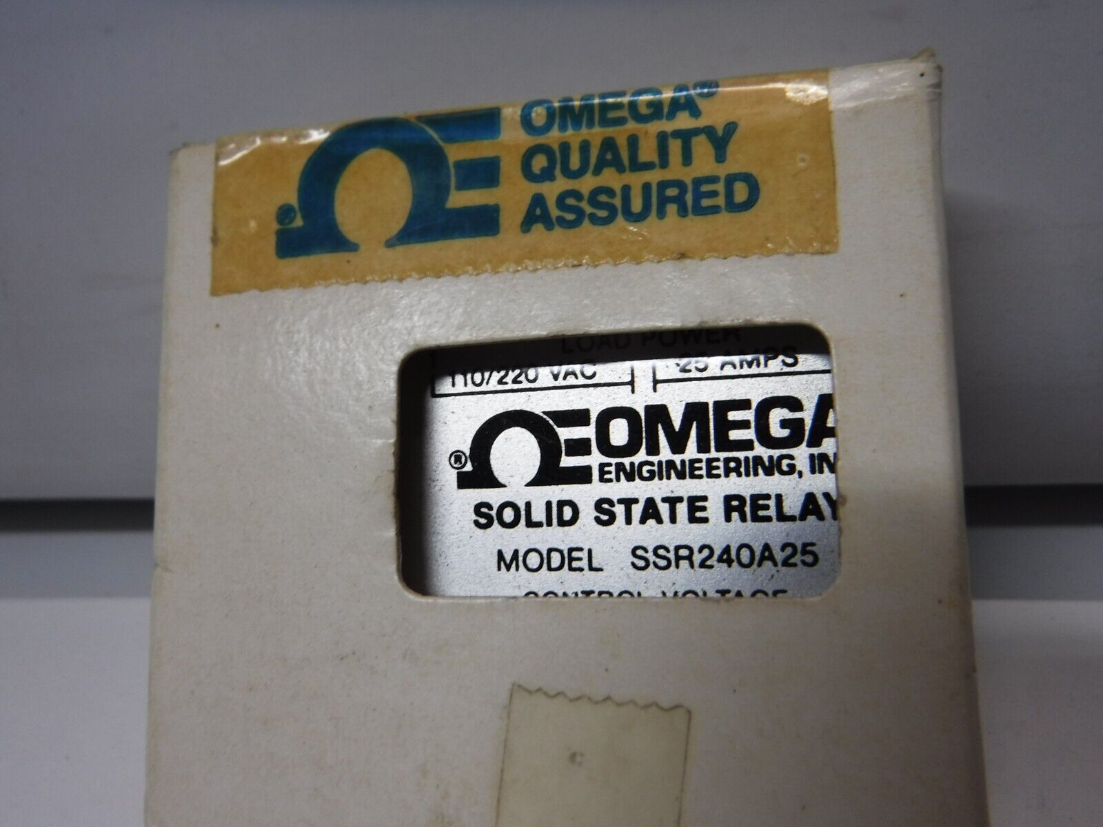 SSR240A25 - Omega SSR240A25 Solid State Relay Load: 25 Amp 110/220 VAC Control: 85 - 280 VAC - Surplus Alley