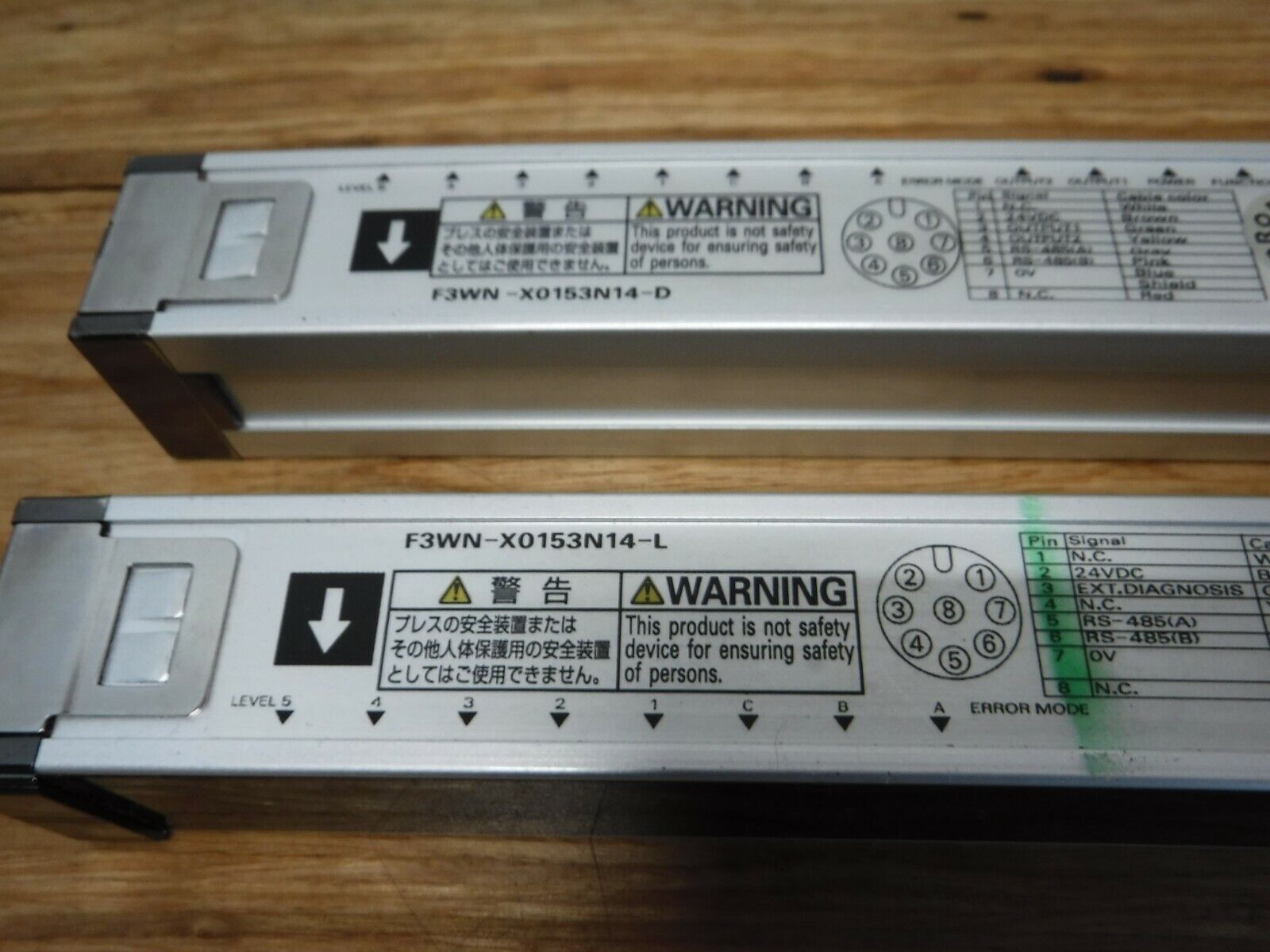 F3WN - X0153N14 - OMRON F3WN - X0153N14 AREA SENSOR AUTOMATION SYSTEM 24VDC - Surplus Alley