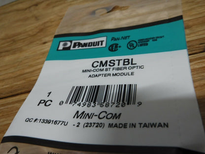 CMSTBL - Panduit CMSTBL Fiber Adapter With Module New 1pc. - Surplus Alley