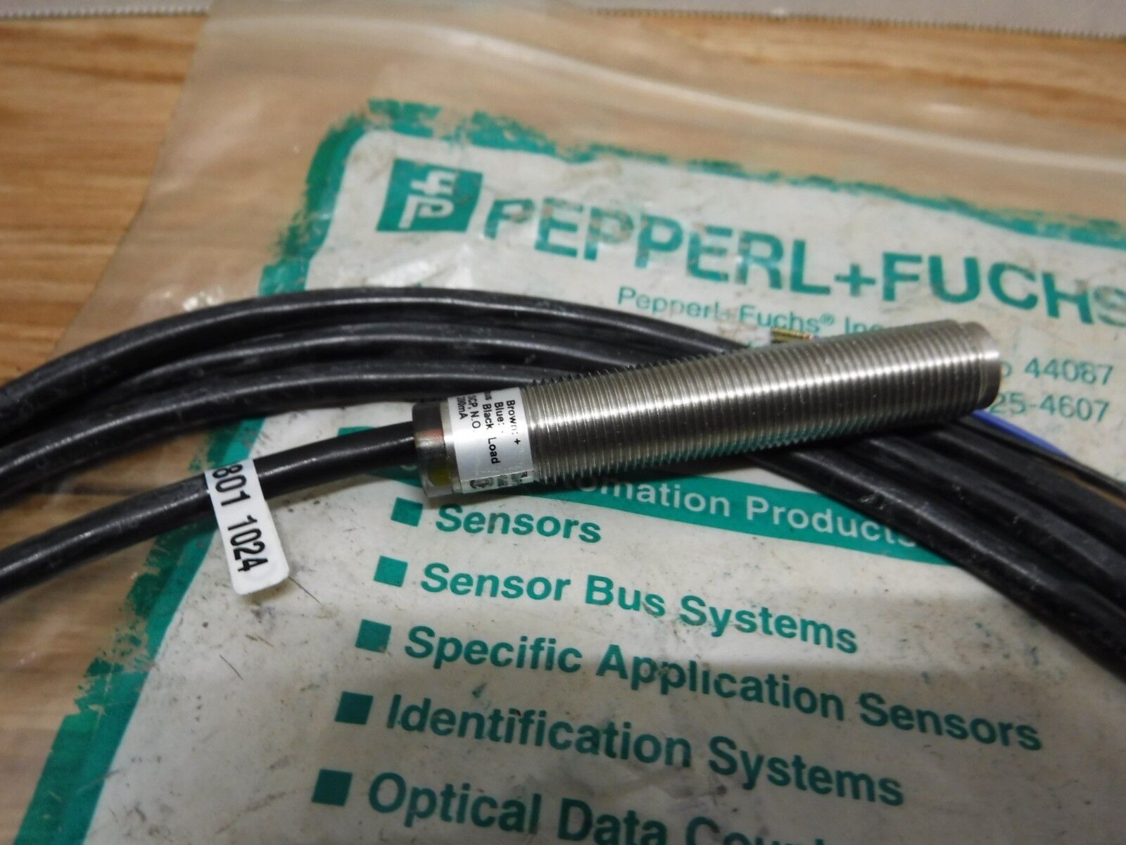 094002 - PEPPERL & FUCHS 094002 INDUCTIVE SENSOR NMB 2 - 12GM65 - E2 - NFE - Surplus Alley
