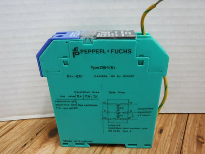 Z364/EX - PEPPERL & FUCHS Z364 / EX BARRIER DEVICE Z364EX - Surplus Alley